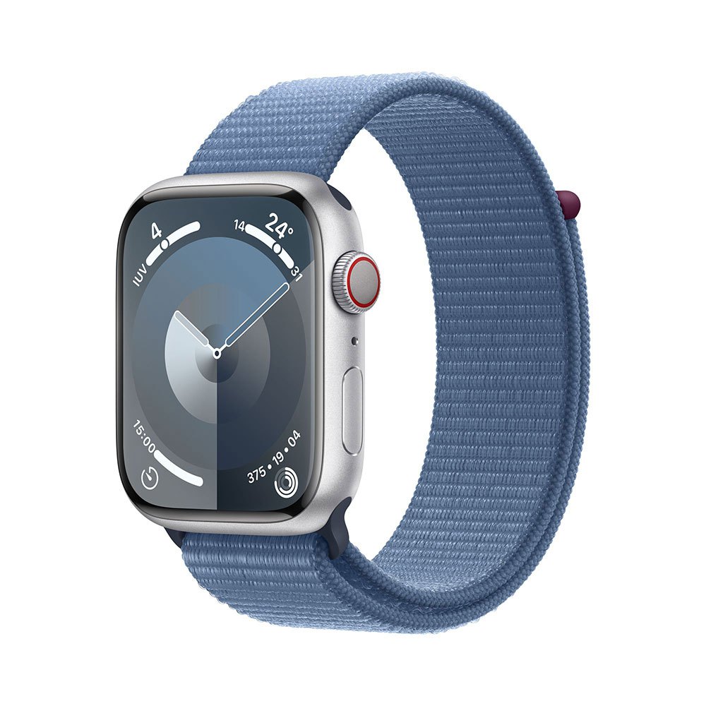 Купить Apple MRMJ3QL/A Watch Series 9 GPS+Cellular Loop 45 mm Голубой Silver / Winter Blue 7ft.ru в интернет магазине Семь Футов