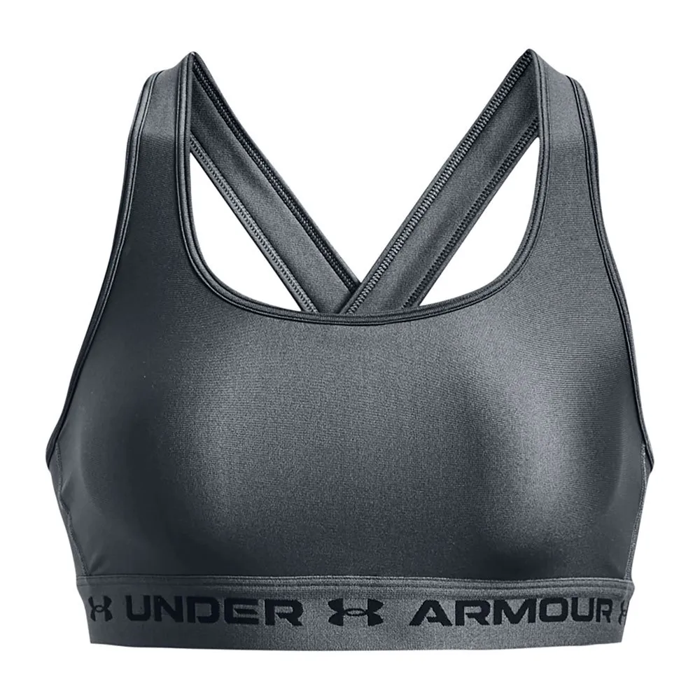 Купить Under armour 1361034-012-xl Спортивный бюстгальтер средней поддержки Crossback Pitch Gray / Pitch Gray / Black 15x15x5 7ft.ru в интернет магазине Семь Футов