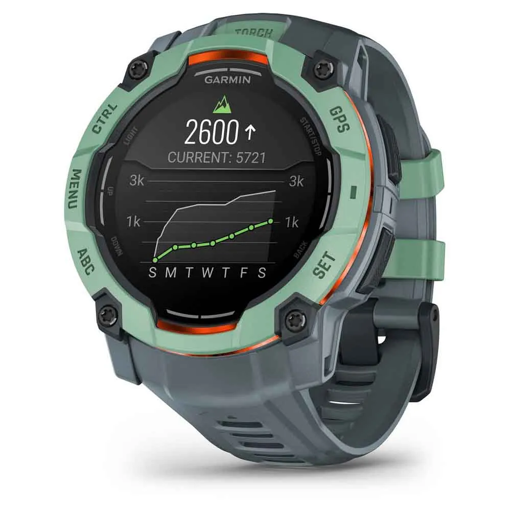 Купить Garmin 010-03020-01 Часы Instinct 3 50 mm Amoled Зеленый  Green / Grey 7ft.ru в интернет магазине Семь Футов