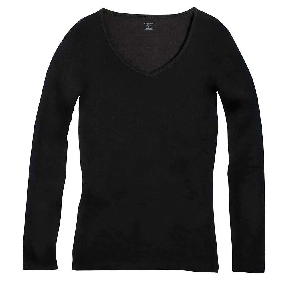 Купить Icebreaker 103194001l Базовый слой с длинным рукавом Siren Sweetheart Merino Black 22x15x6 7ft.ru в интернет магазине Семь Футов
