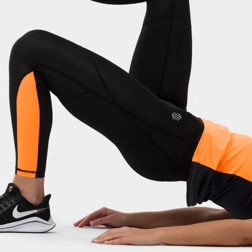 Купить Siroko srkfitlggwc2p05fitmax-m Термоштаны Fit Max Black / Tangerine 25x15x10 7ft.ru в интернет магазине Семь Футов