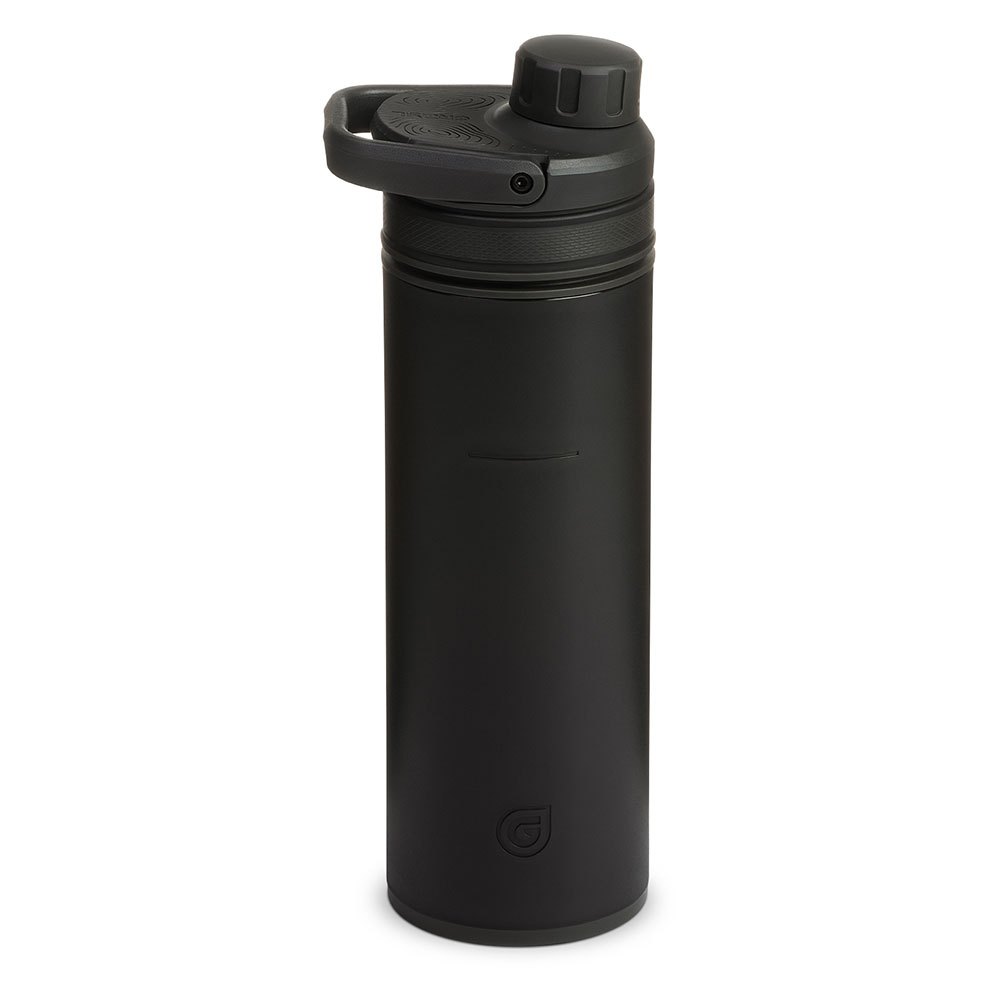 Купить Grayl 500-COV Бутылка с фильтром для воды UltraPress 500ml Серебристый Covert Black 7ft.ru в интернет магазине Семь Футов