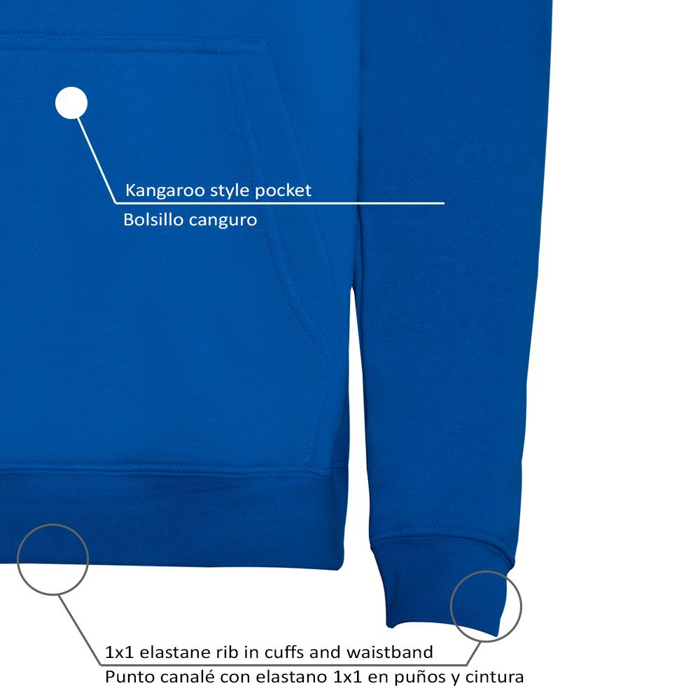 Купить Kruskis SU1067050501S090 Толстовка с капюшоном Keep Calm And Sail Two-Colour Голубой Royal Blue / White 2XL 7ft.ru в интернет магазине Семь Футов