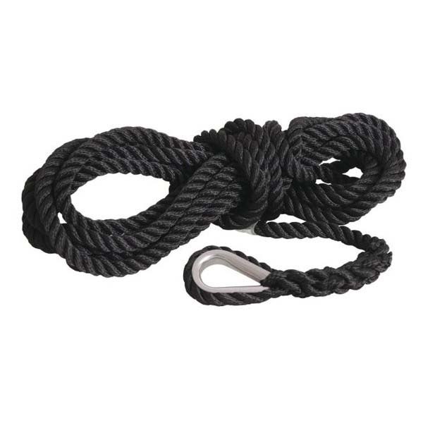 Купить Gleistein ropes MR091207 7 m Веревка из нержавеющей стали 2 единицы Black 12 mm 7ft.ru в интернет магазине Семь Футов