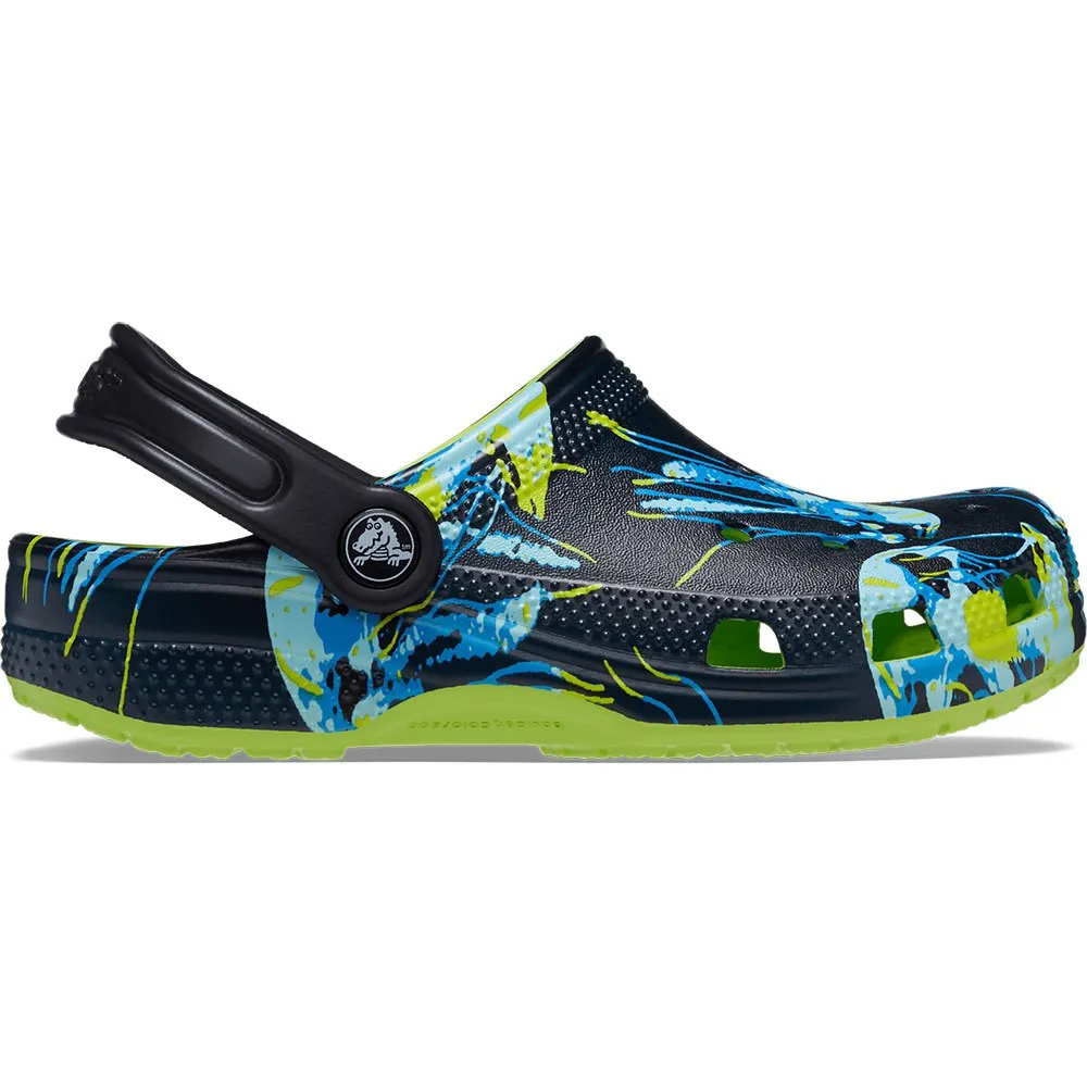 Купить Crocs 208456-3uf-c4 Деревянные башмаки Classic Meta Scape Limeade / Multi 35x25x15 EU 19 7ft.ru в интернет магазине Семь Футов