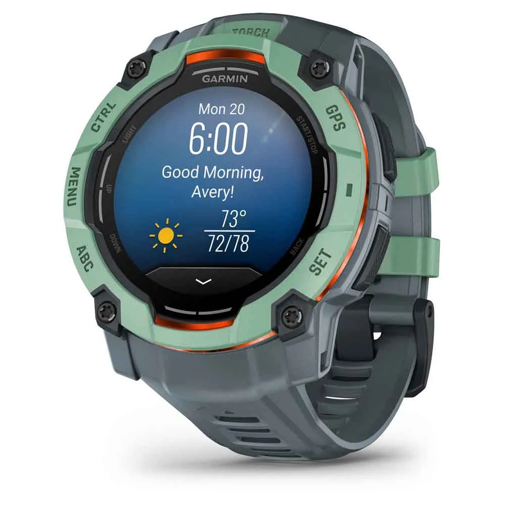 Купить Garmin 010-03020-01 Часы Instinct 3 50 mm Amoled Зеленый  Green / Grey 7ft.ru в интернет магазине Семь Футов