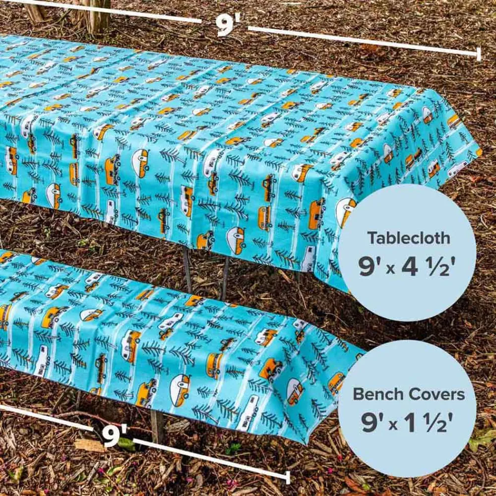 Купить Camco 17-53380 Скатерть  Blue 132 x 274 cm 7ft.ru в интернет магазине Семь Футов