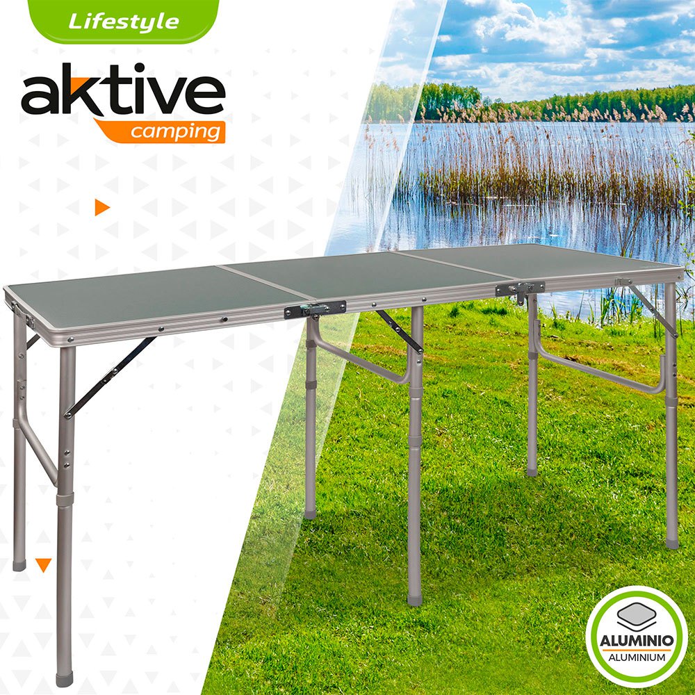 Купить Aktive 52865 Складной Camping Стол Серый  Grey 7ft.ru в интернет магазине Семь Футов