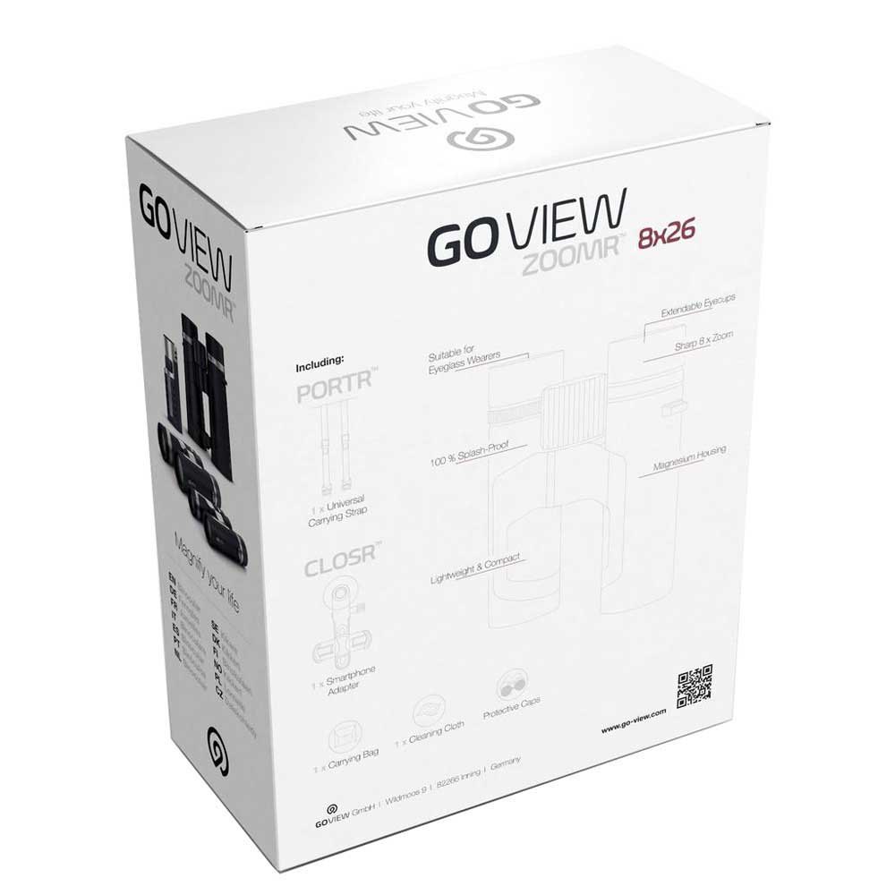 Купить Goview 251775 ZOOMR 8x26 cm Бинокль Серебристый Ruby Red 7ft.ru в интернет магазине Семь Футов