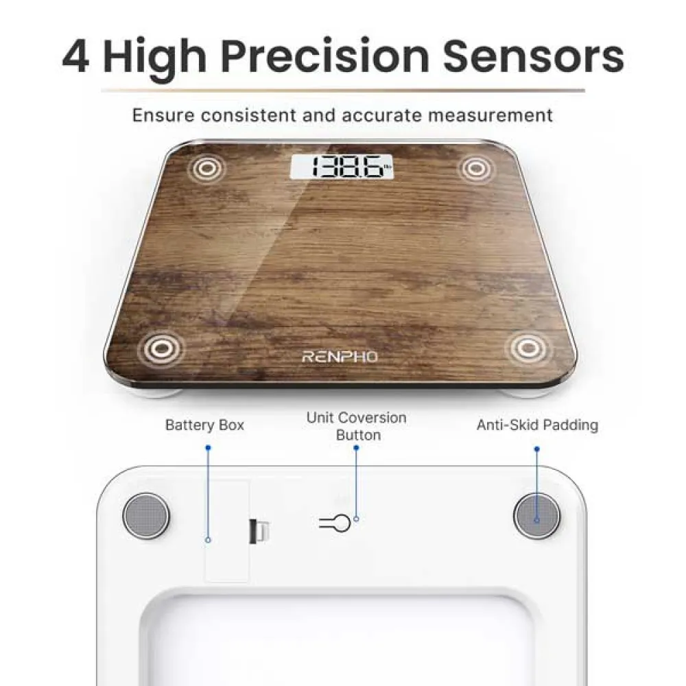 Купить Renpho peu-bg260r-wd-n1 Весы Core 1S Wood 28x28x5 7ft.ru в интернет магазине Семь Футов