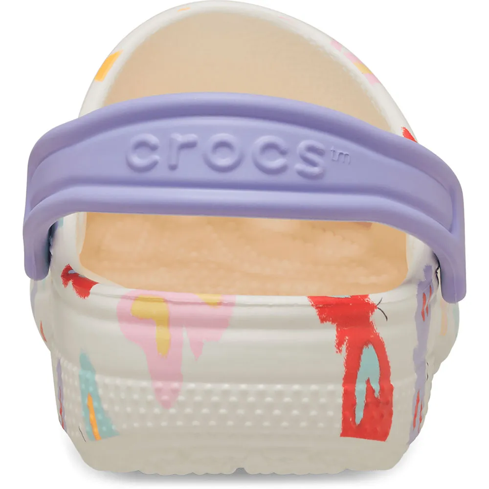 Купить Crocs 211255-0wv-c12 Деревянные башмаки Classic Butterfly Graphic Chalk 35x25x15 EU 29 7ft.ru в интернет магазине Семь Футов