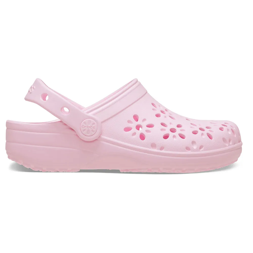 Купить Crocs 210944-6zw-c10 Деревянные башмаки Classic Floral Cut Out T Pink Milk 35x25x15 EU 27 7ft.ru в интернет магазине Семь Футов