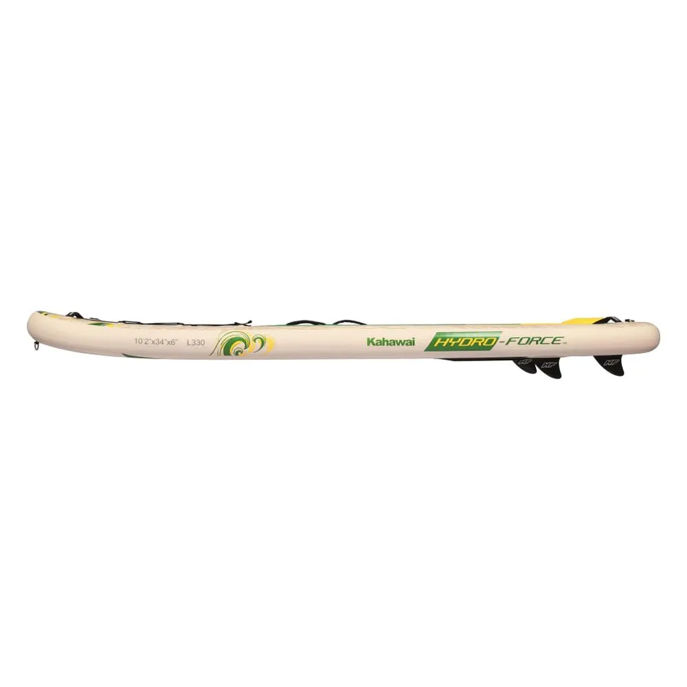 Купить Bestway 91660 Надувной комплект для падлбординга Hydro-Force Kahawai 10´2´´ Green / Cream / Yellow 130x60x30 310 cm 7ft.ru в интернет магазине Семь Футов