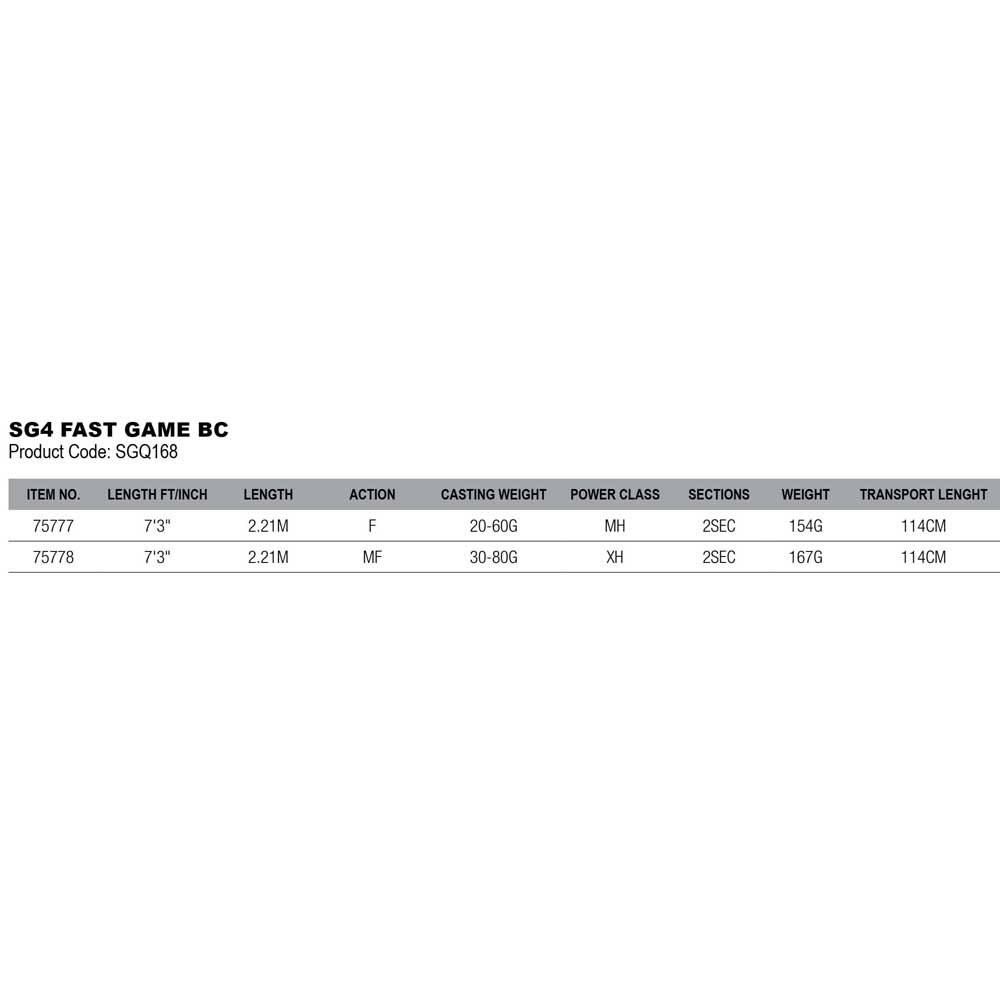 Купить Savage gear 75777 SG4 Fast Game Удочка для мультипликатора  Green / Grey 2.21 m 7ft.ru в интернет магазине Семь Футов