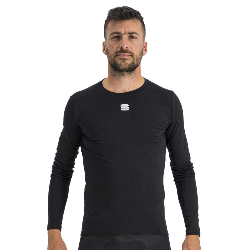 Купить Sportful 1122513-002-XXL Базовый слой с длинным рукавом Merino Layer Tee Черный Black 2XL 7ft.ru в интернет магазине Семь Футов