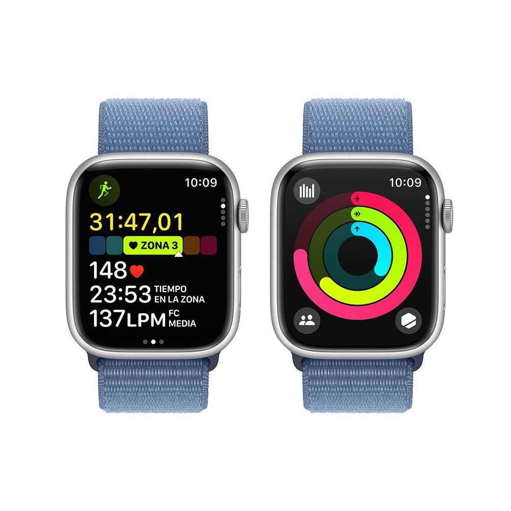 Купить Apple MR9F3QL/A Watch Series 9 GPS Loop 45 mm Голубой  Silver / Winter Blue 7ft.ru в интернет магазине Семь Футов