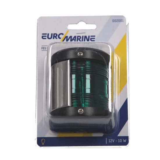 Купить Euromarine 002001 10W 12V 112.5° Зеленый Правый борт Навигация Свет Black 76 x 65 x 57 mm 7ft.ru в интернет магазине Семь Футов