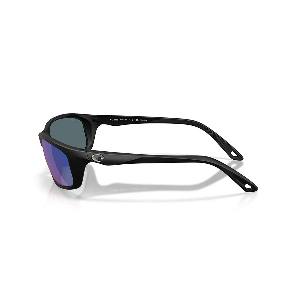 Купить Costa 06s9134-91340259 поляризованные солнцезащитные очки Brine ii Matte Black 02 20x10x10 Blue Mirror 580P/CAT3 7ft.ru в интернет магазине Семь Футов