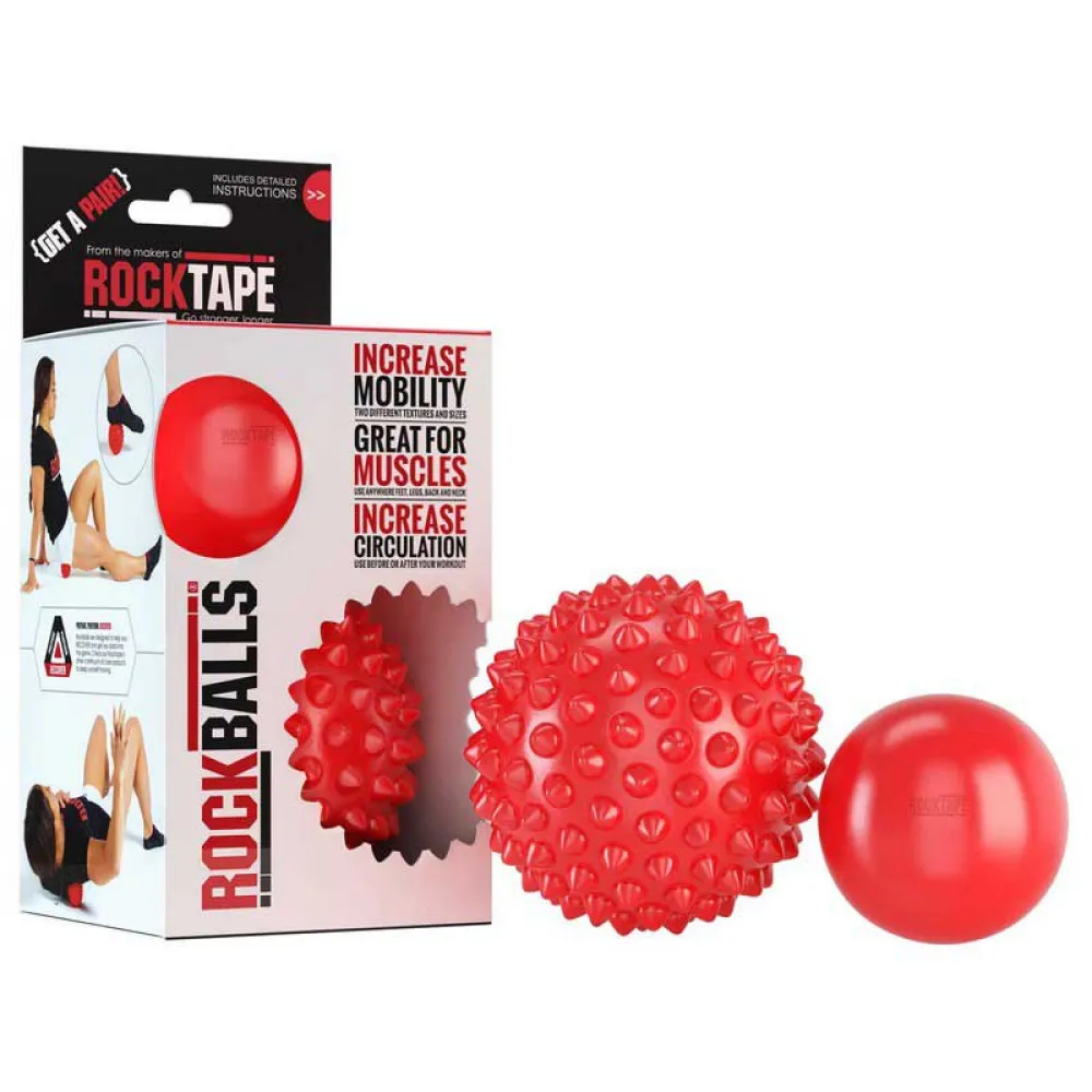 Купить Rock tape 21045-rockballs массажный мяч RockBalls Red 20x12x12 7ft.ru в интернет магазине Семь Футов