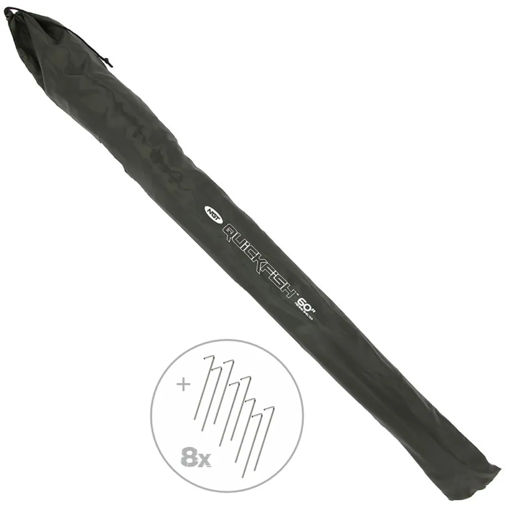 Купить Ngt fbb-brolly-60-carp зонт Quickfish 60´´ Dark Green 180x10x7 250 x 190 x 126 cm 7ft.ru в интернет магазине Семь Футов