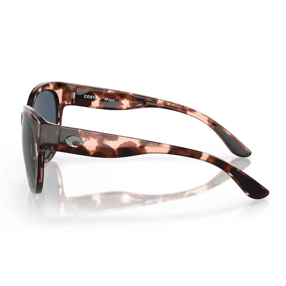 Купить Costa 06S9011-90110255 поляризованные солнцезащитные очки Maya Золотистый Shiny Coral Tortoise Gray 580P/CAT3 7ft.ru в интернет магазине Семь Футов