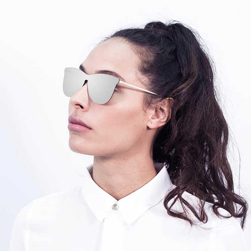 Купить Ocean sunglasses 23.9 поляризованные солнцезащитные очки Genova Space Flat Revo Silver Metal Gold Temple/CAT3 7ft.ru в интернет магазине Семь Футов