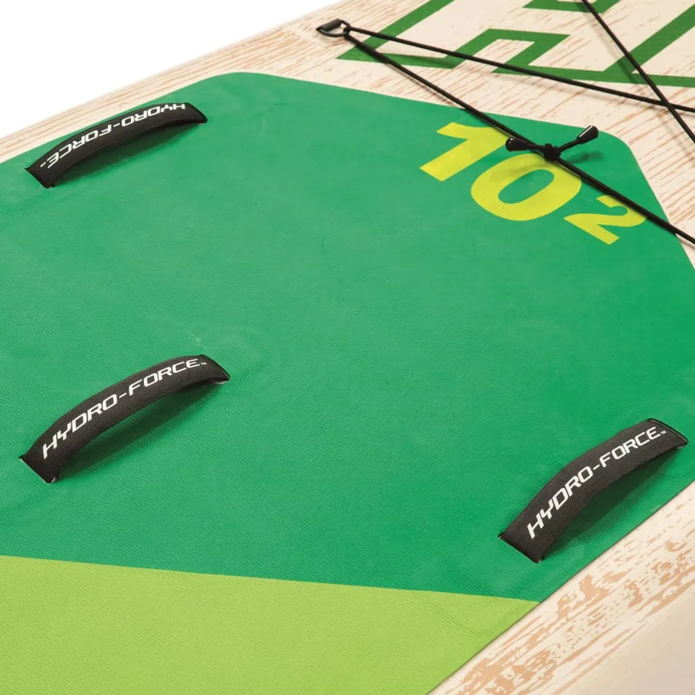 Купить Bestway 91660 Надувной комплект для падлбординга Hydro-Force Kahawai 10´2´´ Green / Cream / Yellow 130x60x30 310 cm 7ft.ru в интернет магазине Семь Футов
