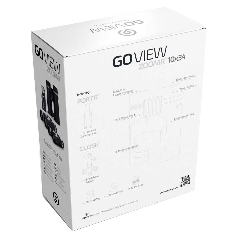 Купить Goview 251779 ZOOMR 10x34 cm Бинокль Серебристый Phantom Black  7ft.ru в интернет магазине Семь Футов