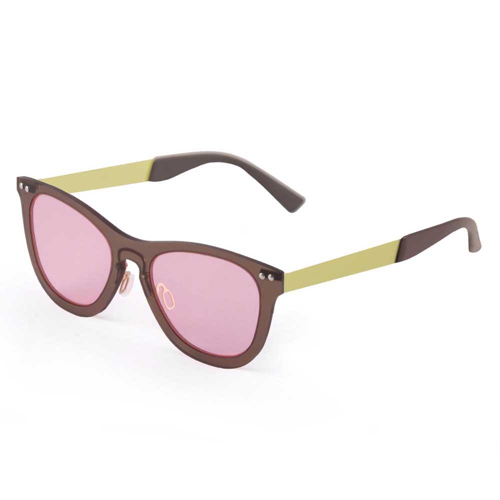 Купить Ocean sunglasses 24.26 Солнцезащитные очки Florencia Transparent Pink Transparent Brown / Black Temple/CAT2 7ft.ru в интернет магазине Семь Футов