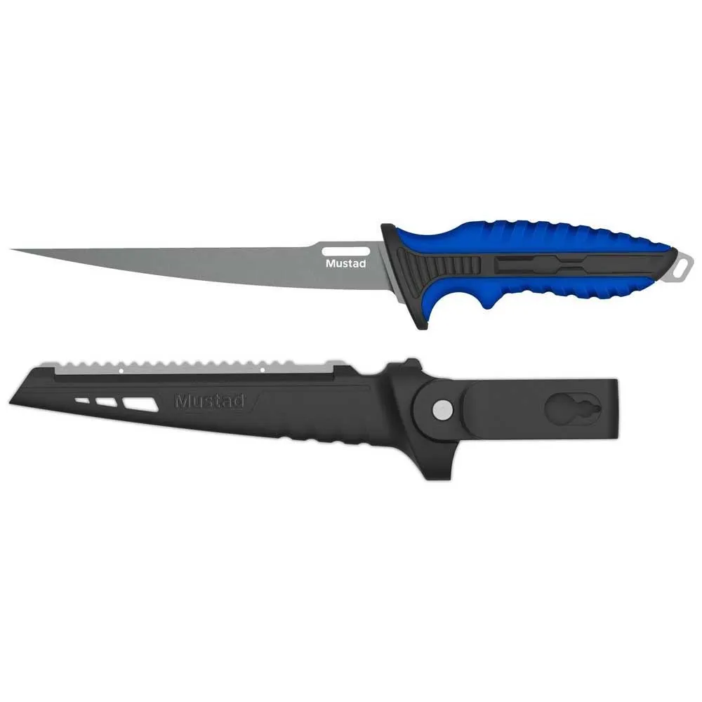 Купить Mustad MT-092-24 Нож нож MT092  Blue 7´´ 7ft.ru в интернет магазине Семь Футов