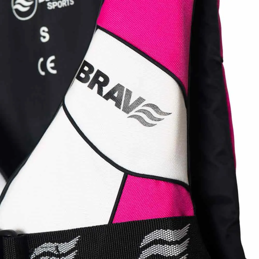 Купить Brave sports bs-s-pink-xl Спасательный жилет Miami Wafe Pink / White 56x54x7 7ft.ru в интернет магазине Семь Футов
