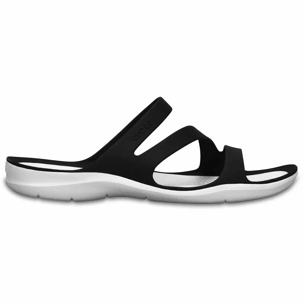 Купить Crocs 203998-066b-w10 Шлёпанцы Swiftwater Black / White 32x20x10 EU 41 7ft.ru в интернет магазине Семь Футов