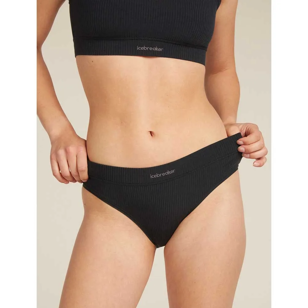 Купить Icebreaker 0a5778001s Трусы Merino Rib Lotus Hipster Black 20x12x5 7ft.ru в интернет магазине Семь Футов