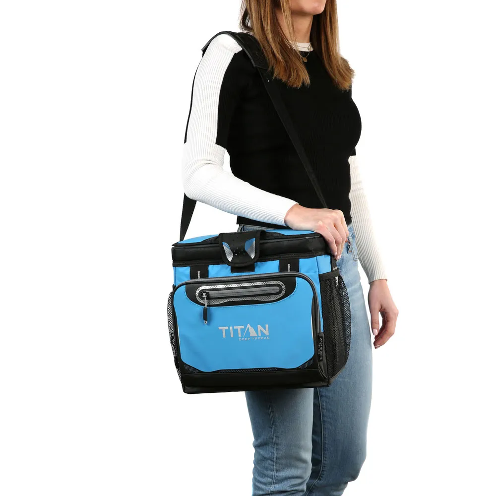 Купить Titan TI0010003267 Мягкий переносной кулер 16 Can Zipperless Hardbody 9L Blue 7ft.ru в интернет магазине Семь Футов