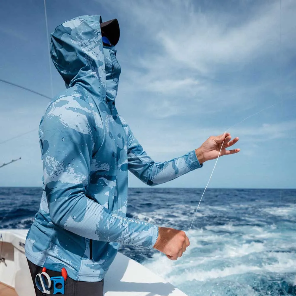 Купить Pelagic 1015251000-slt-m Толстовка с капюшоном Exo Tech Brush Camo Slate 40x30x12 7ft.ru в интернет магазине Семь Футов