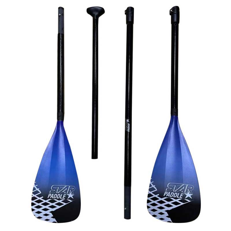 Купить Star PB-RPAD612 Весло Spirit Carbon 2-in-1  Black / Blue 165-225 cm 7ft.ru в интернет магазине Семь Футов