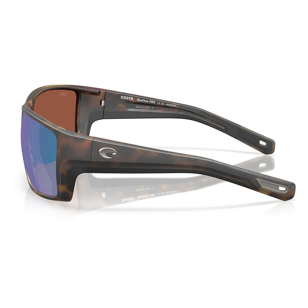 Купить Costa 06S9080-90801563 поляризованные солнцезащитные очки Reefton pro Matte Tortoise Green Mirror 580G/CAT3 7ft.ru в интернет магазине Семь Футов