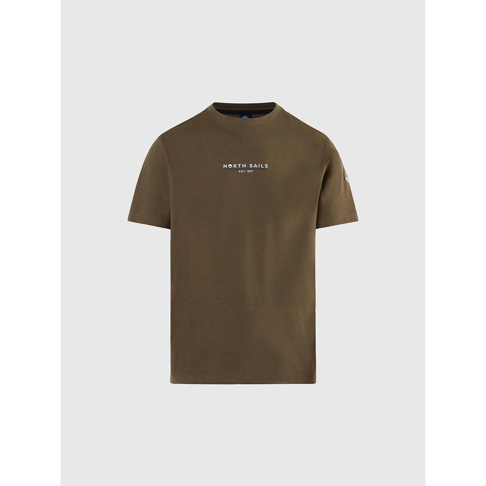 Купить North sails 692974-0441-XS Футболка с коротким рукавом Comfort Fit Зеленый Dusty Olive XS 7ft.ru в интернет магазине Семь Футов