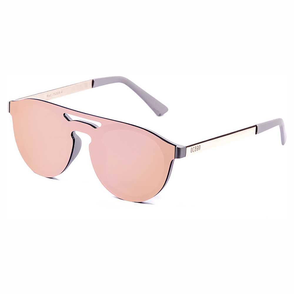 Купить Ocean sunglasses 75209.4 поляризованные солнцезащитные очки San Marino Matte Solid Grey Revo Pink Flat/CAT3 7ft.ru в интернет магазине Семь Футов