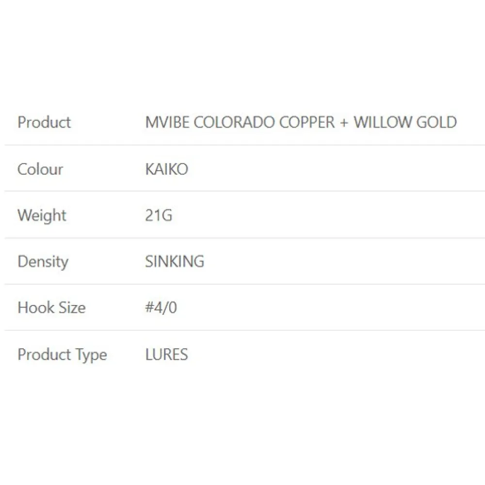 Купить Westin P247-1105-021-UNIT Spinnerbait Mvibe Colorado Copper Willow Gold 4/0 21g Желтый Kaiko 7ft.ru в интернет магазине Семь Футов