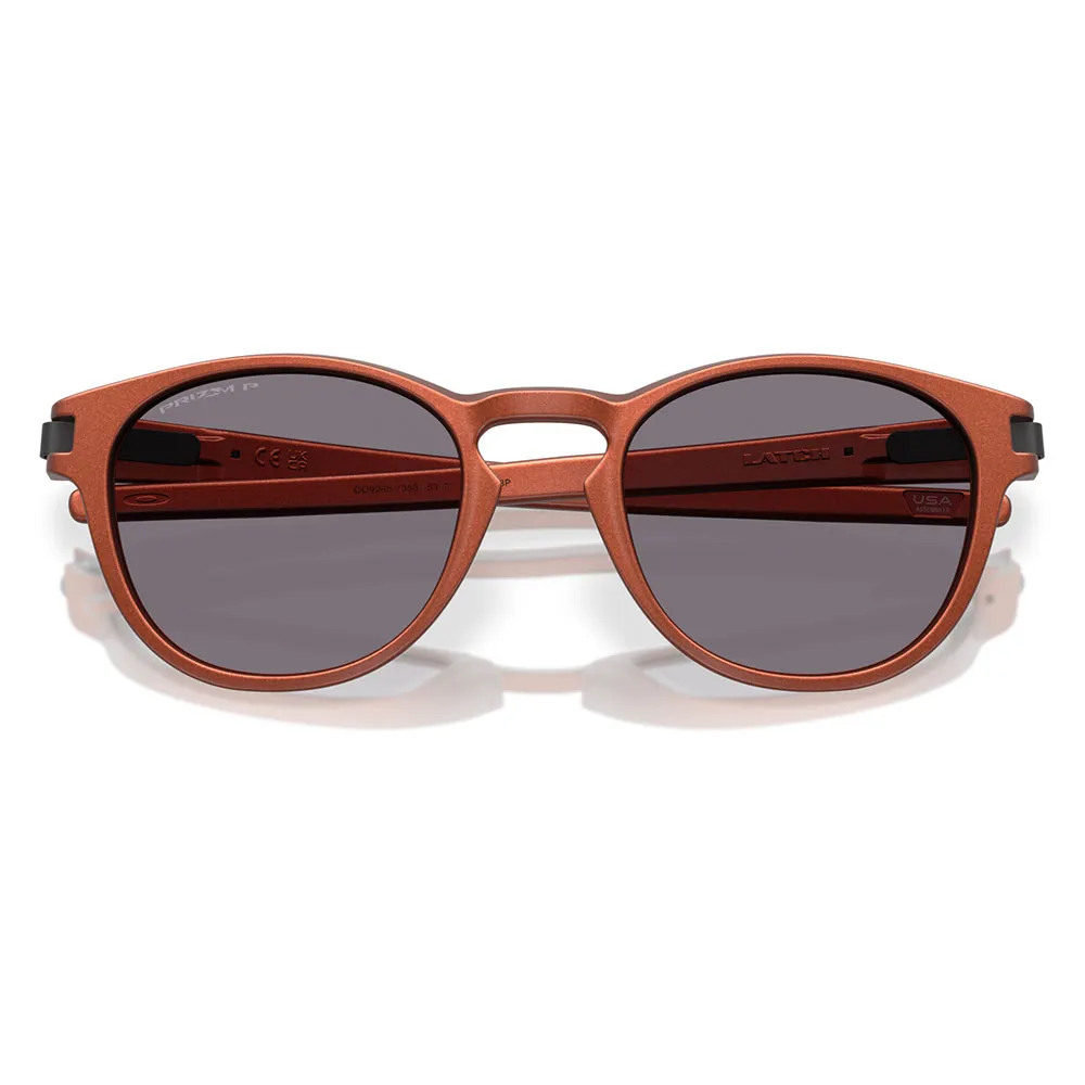 Купить Oakley OO9265-7353 поляризованные солнцезащитные очки Latch Fire Orange Prizm Grey Polarized/CAT3 7ft.ru в интернет магазине Семь Футов