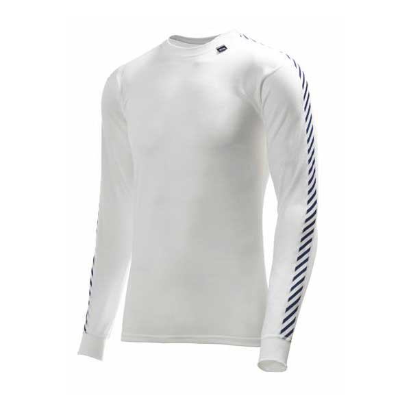 Купить Helly hansen 48800_001-M Базовый слой с длинным рукавом Dry Stripe Crew Белая White M 7ft.ru в интернет магазине Семь Футов