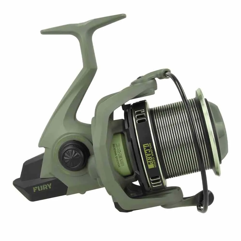 Купить Golden catch g.carp 1039080 Катушка для карпфишинга Fury Green / Black 20x20x15 10000 7ft.ru в интернет магазине Семь Футов