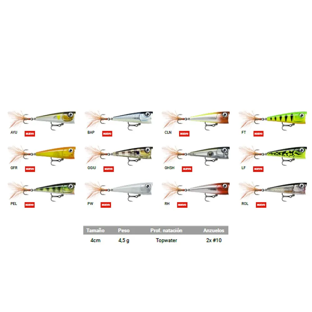 Купить Rapala RA5824098-UNIT Popper X-Light 4.5g 40 mm  BAP 7ft.ru в интернет магазине Семь Футов