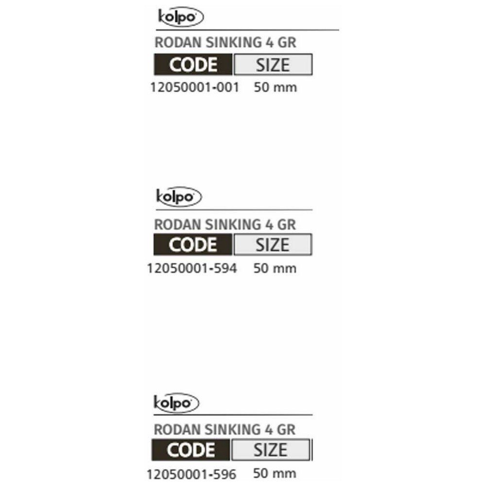 Купить Kolpo 12050001-001 Rodan Sinking Пескарь 50 mm 4g  001 7ft.ru в интернет магазине Семь Футов