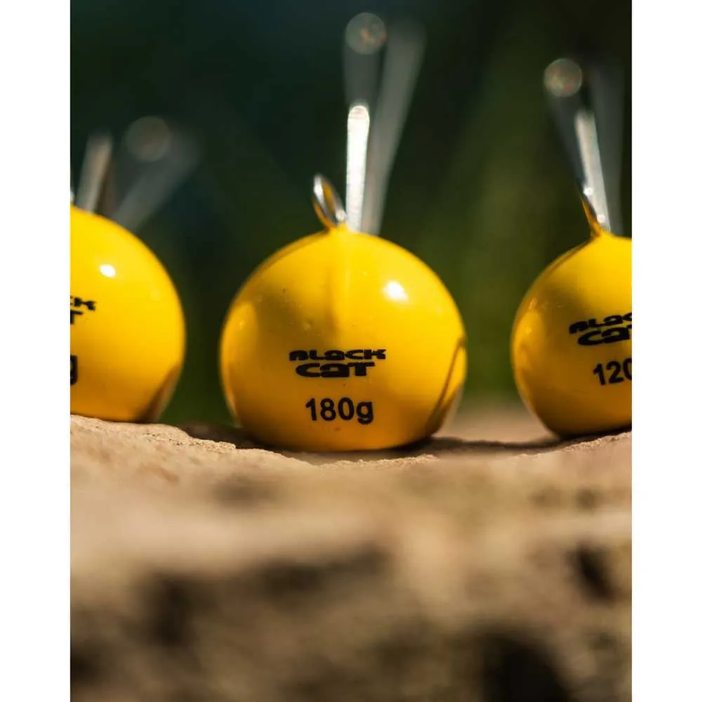 Купить Black cat bo800010-unit Джиг-головка Ball Dead Yellow 20x7x5 280 g 7ft.ru в интернет магазине Семь Футов