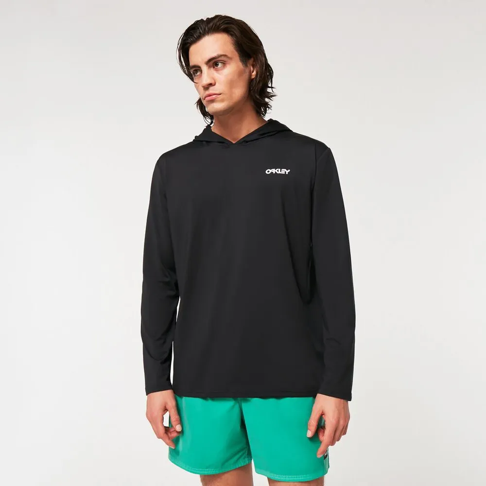 Купить Oakley FOA404288-02E-L Футболка с длинным рукавом и капюшоном с защитой от ультрафиолета Rainbow RC Hooded Черный Blackout L 7ft.ru в интернет магазине Семь Футов