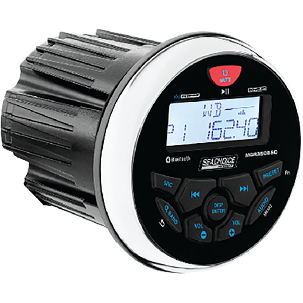 Купить Seachoice 50-72104 Bluetooth In-Dash Marine Gauge Stereo Круглое лицо  Black 7ft.ru в интернет магазине Семь Футов