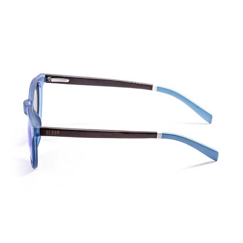 Купить Ocean sunglasses 55211.5 Деревянные поляризованные солнцезащитные очки Lizard Brown / Blue Transparent / Blue / White / Blue 7ft.ru в интернет магазине Семь Футов