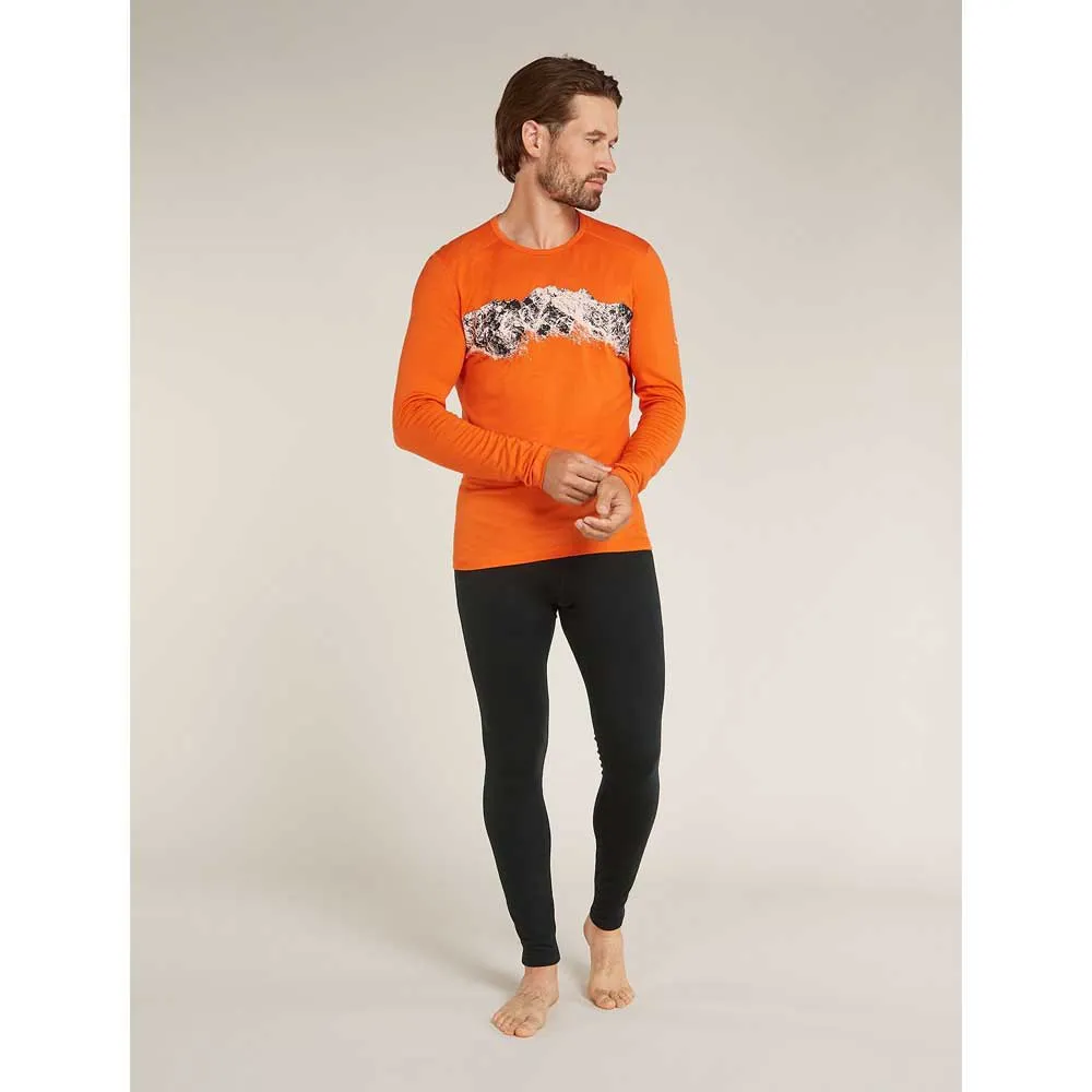 Купить Icebreaker 0A56QU05NXL Базовый слой с длинным рукавом Merino 200 Oasis Remarkables Оранжевый Blaze XL 7ft.ru в интернет магазине Семь Футов